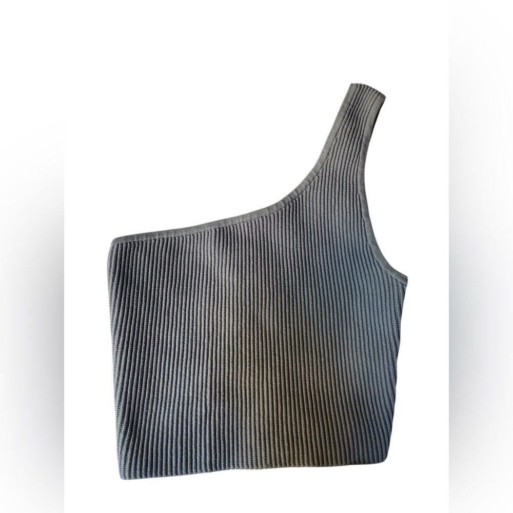 Aritzia Babaton Sculpt Knit One-Shoulder Cropped Minimalist Compression Size XS